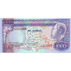 P64 Saint Thomas & Prince (Sao Tomé e Principe) - 1000 Dobras Year 1993